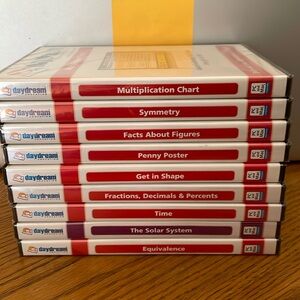 Lot of 9 Daydream Education Interactive Whiteboard Chart Software Math Science